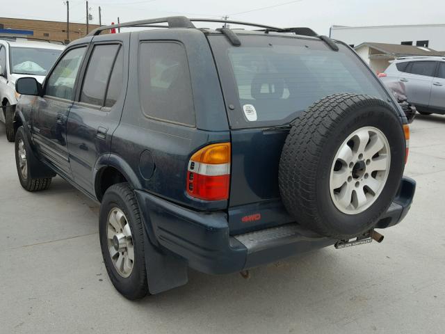 4S6CM58W3X4412894 - 1999 HONDA PASSPORT E GREEN photo 3