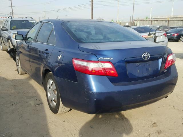 4T1BE46K47U029459 - 2007 TOYOTA CAMRY NEW BLUE photo 3