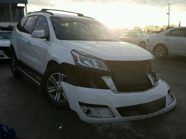 1GNKRGKD3FJ233887 - 2015 CHEVROLET TRAVERSE L WHITE photo 1