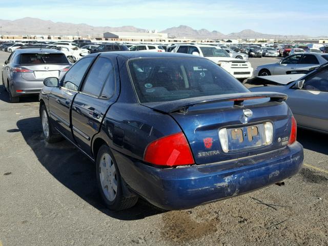 3N1CB51D36L627053 - 2006 NISSAN SENTRA 1.8 BLUE photo 3