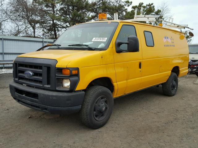 1FTSS34L68DB49686 - 2008 FORD ECONOLINE YELLOW photo 2