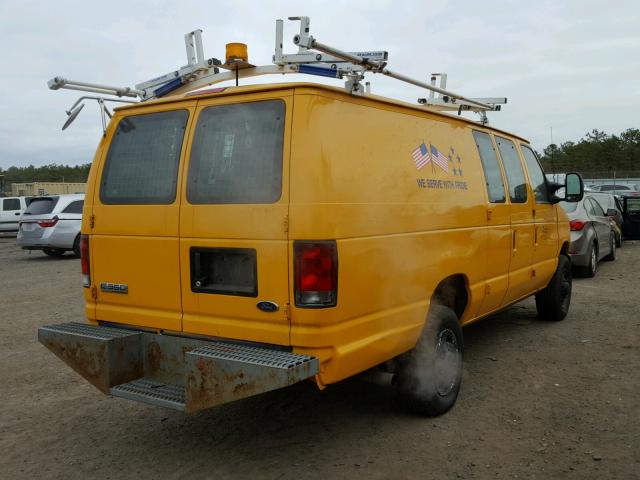 1FTSS34L68DB49686 - 2008 FORD ECONOLINE YELLOW photo 4