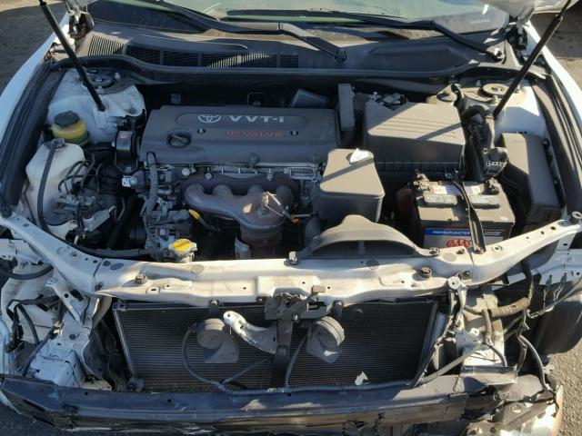 4T1BE46K07U709875 - 2007 TOYOTA CAMRY NEW WHITE photo 7