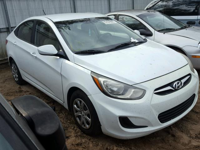 KMHCT4AE1DU330911 - 2013 HYUNDAI ACCENT GLS WHITE photo 1