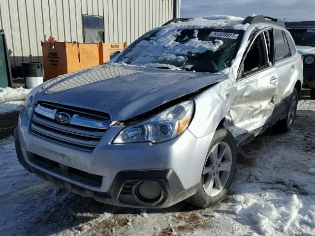 4S4BRBCC1E3313110 - 2014 SUBARU OUTBACK 2. SILVER photo 2