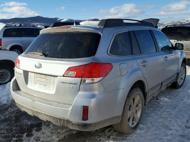 4S4BRBCC1E3313110 - 2014 SUBARU OUTBACK 2. SILVER photo 4