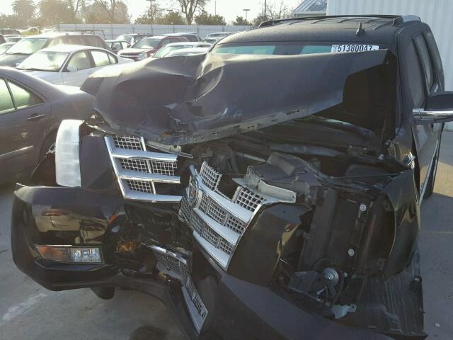 1GYUKDEF9AR157873 - 2010 CADILLAC ESCALADE P BLACK photo 9