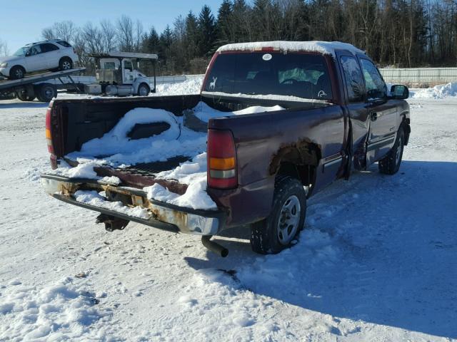 2GCEK19T3Y1376596 - 2000 CHEVROLET SILVERADO RED photo 4