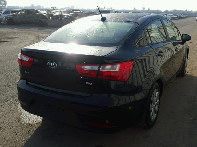 KNADM4A34H6112246 - 2017 KIA RIO LX Սև լուսանկար 4