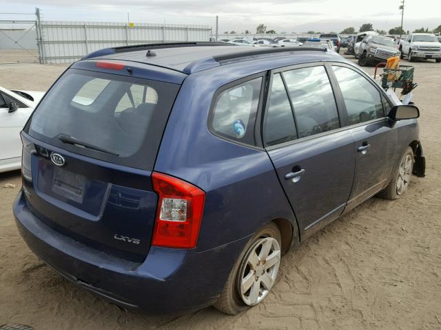 KNAFG526777119327 - 2007 KIA RONDO LX BLUE photo 4