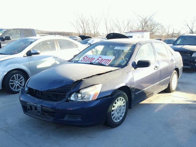 JHMCM56187C005369 - 2007 HONDA ACCORD VAL BLUE photo 2