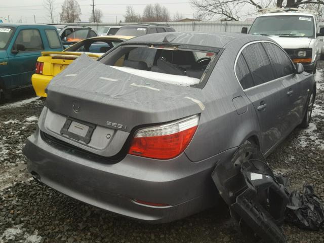 WBANU5C55AC125314 - 2010 BMW 528 I GRAY photo 4