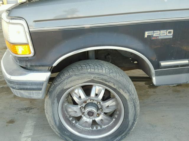 2FTHF26G1NCA02521 - 1992 FORD F250 BLUE photo 9