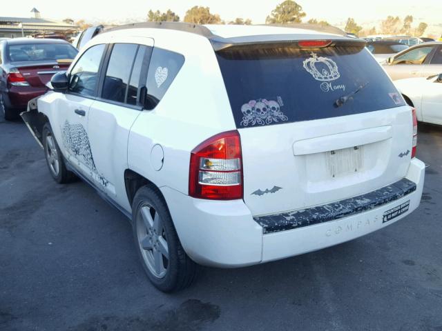 1J8FT57W97D222914 - 2007 JEEP COMPASS LI WHITE photo 3