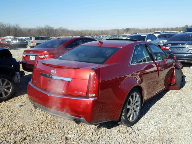 1G6DT57V490134095 - 2009 CADILLAC CTS HI FEA BURGUNDY photo 4