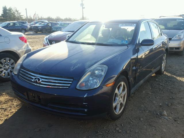 JNKCV51F14M701996 - 2004 INFINITI G35 BLUE photo 2