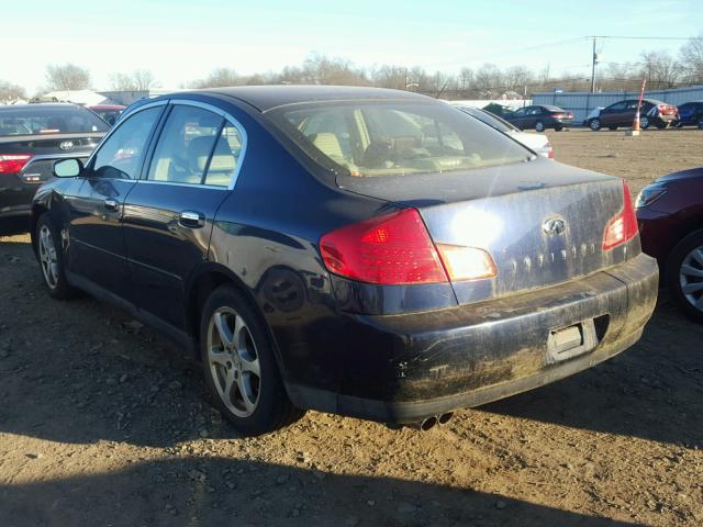 JNKCV51F14M701996 - 2004 INFINITI G35 BLUE photo 3