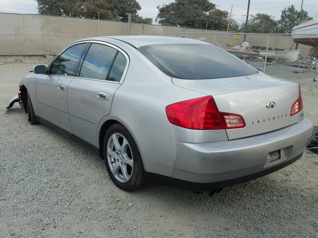 JNKCV51E53M310338 - 2003 INFINITI G35 SILVER photo 3