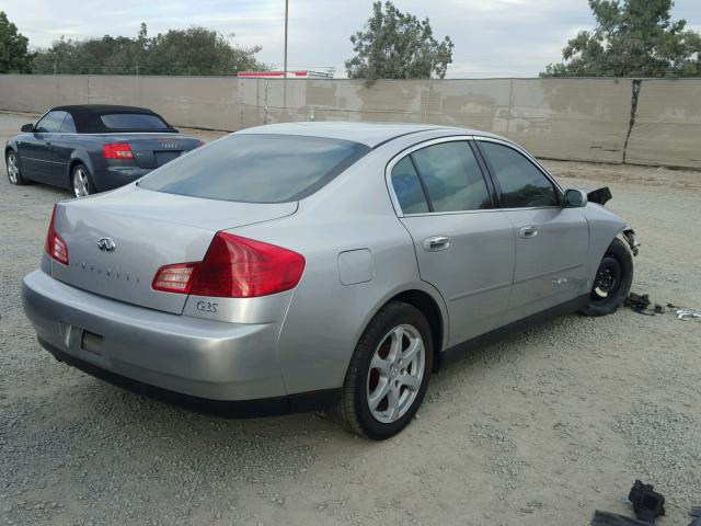 JNKCV51E53M310338 - 2003 INFINITI G35 SILVER photo 4