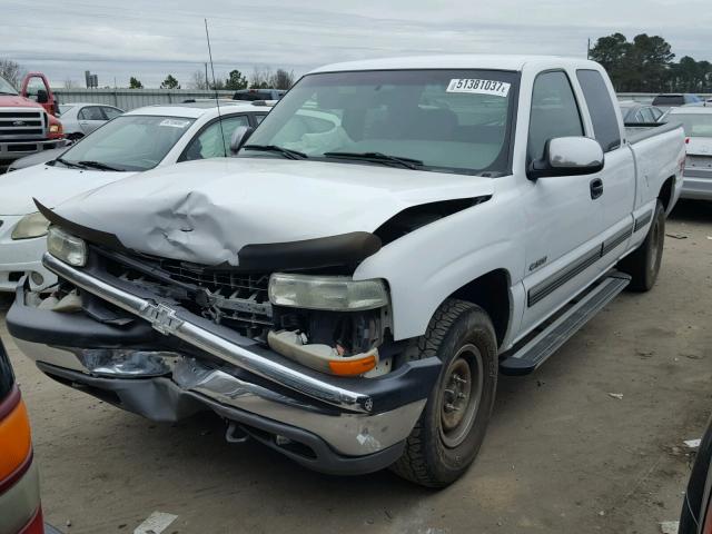 2GCEK19T8X1297617 - 1999 CHEVROLET SILVERADO WHITE photo 2