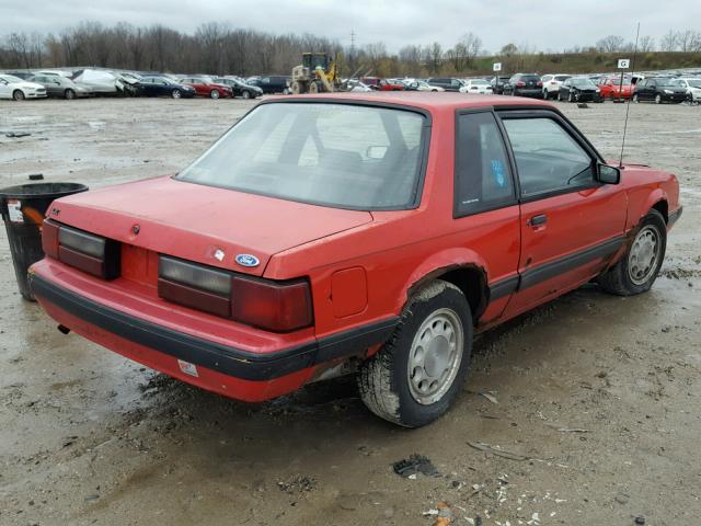 1FACP40M9MF162737 - 1991 FORD MUSTANG LX RED photo 4