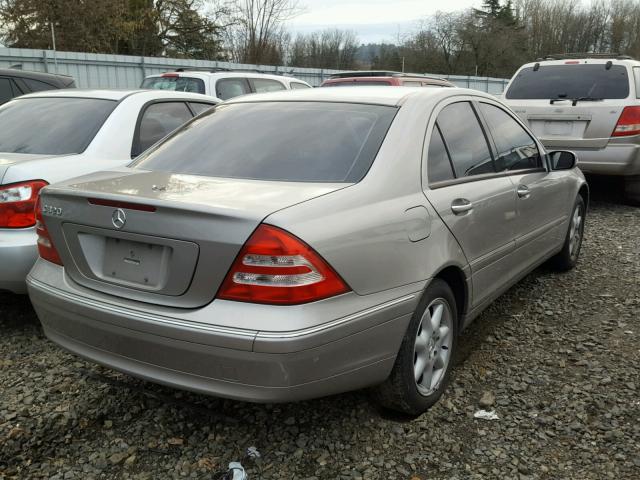 WDBRF64J73F378831 - 2003 MERCEDES-BENZ C 320 SILVER photo 4