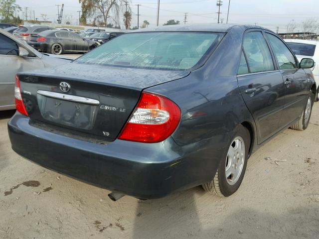 4T1BF30K12U515753 - 2002 TOYOTA CAMRY LE GREEN photo 4