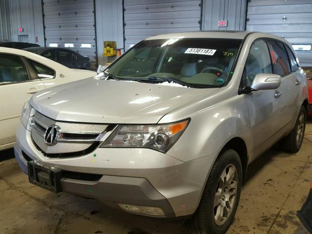 2HNYD28318H532893 - 2008 ACURA MDX TECHNO SILVER photo 2