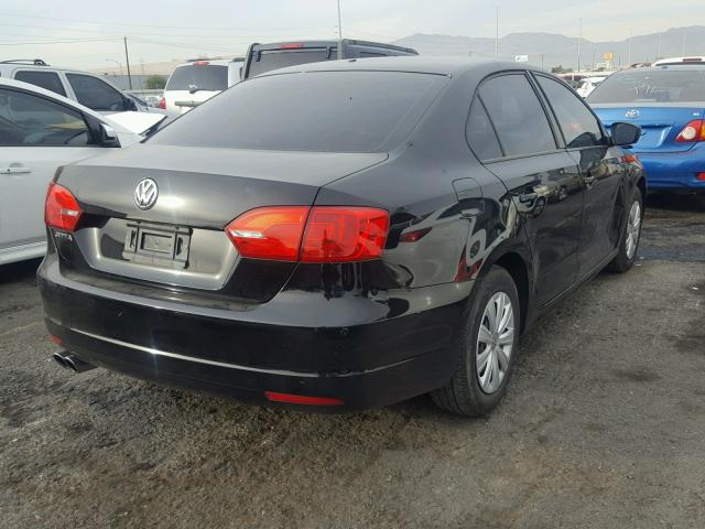 3VW1K7AJ1EM437733 - 2014 VOLKSWAGEN JETTA BASE 黑色 照片 4