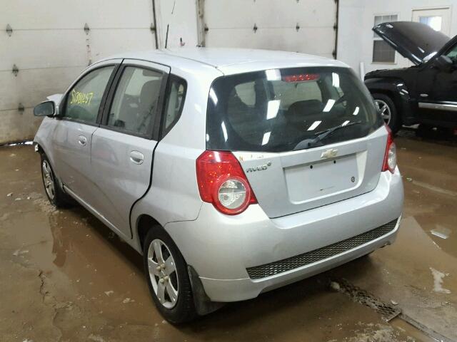 KL1TD6DE0AB103331 - 2010 CHEVROLET AVEO LS GRAY photo 3