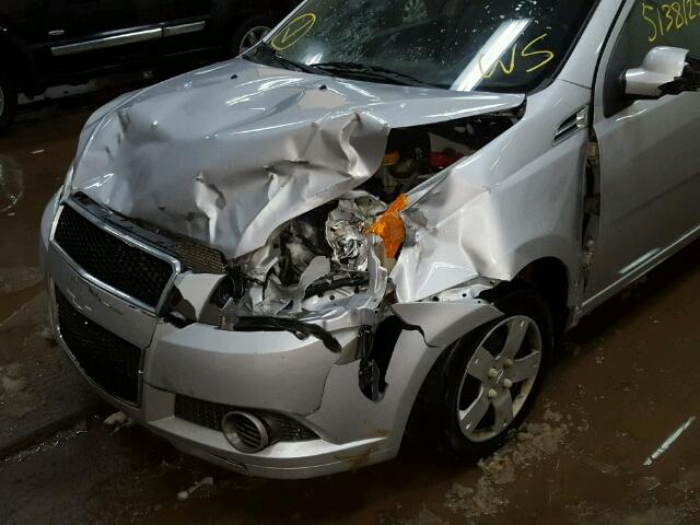 KL1TD6DE0AB103331 - 2010 CHEVROLET AVEO LS GRAY photo 9