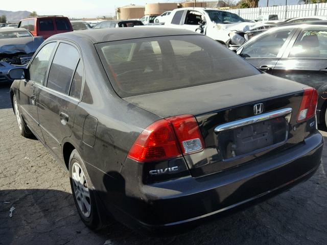 2HGES26703H509765 - 2003 HONDA CIVIC EX 黑色 照片 3