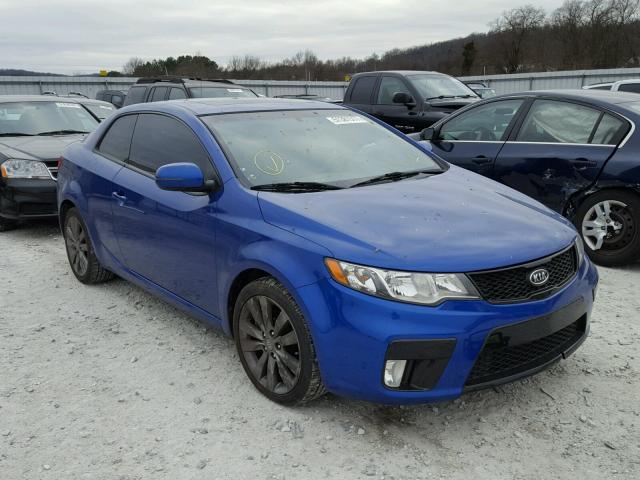 KNAFW6A34C5505399 - 2012 KIA FORTE SX BLUE photo 1