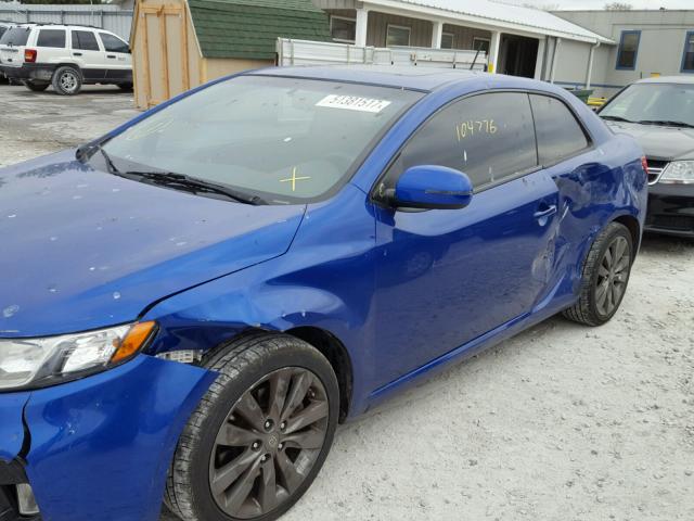 KNAFW6A34C5505399 - 2012 KIA FORTE SX BLUE photo 9