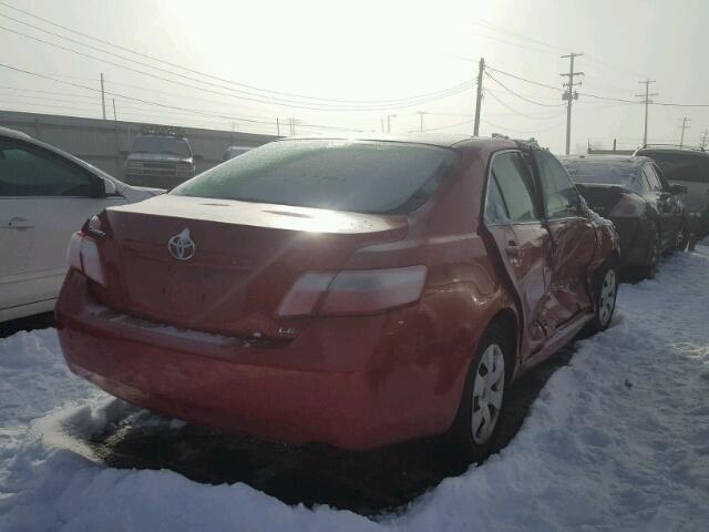 4T1BE46K77U120810 - 2007 TOYOTA CAMRY NEW RED photo 4