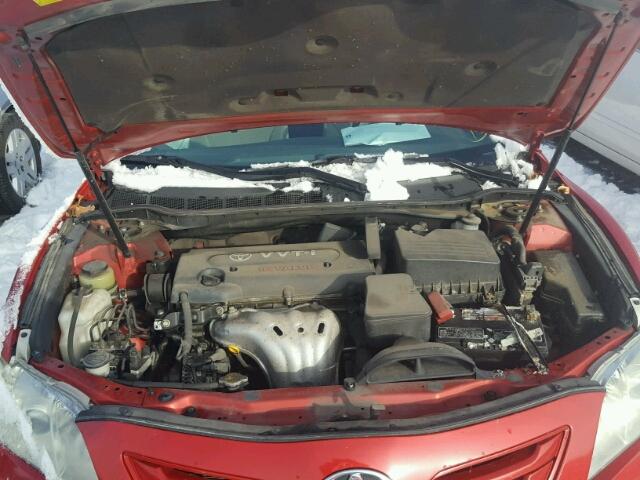 4T1BE46K77U120810 - 2007 TOYOTA CAMRY NEW RED photo 7