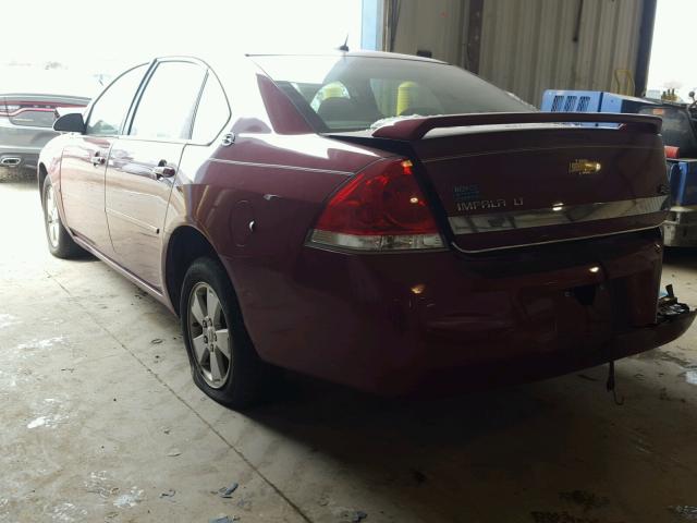 2G1WT58K469368015 - 2006 CHEVROLET IMPALA LT BURGUNDY photo 3