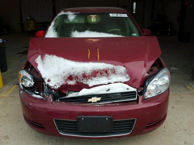 2G1WT58K469368015 - 2006 CHEVROLET IMPALA LT BURGUNDY photo 7