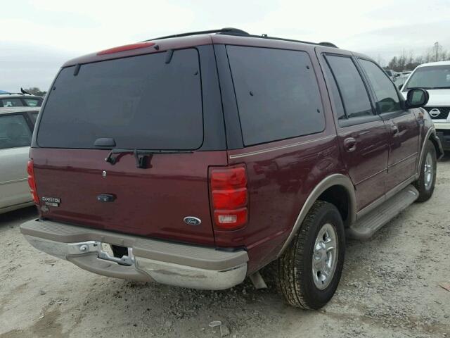 1FMRU176XYLC22918 - 2000 FORD EXPEDITION MAROON photo 4