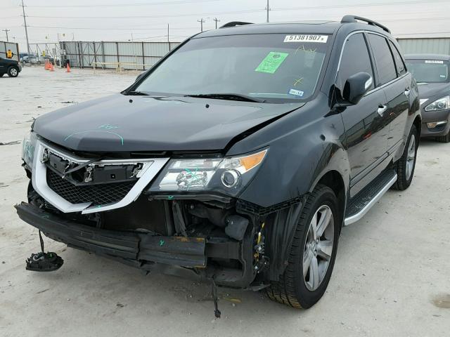 2HNYD2H61BH529039 - 2011 ACURA MDX TECHNO BLACK photo 2