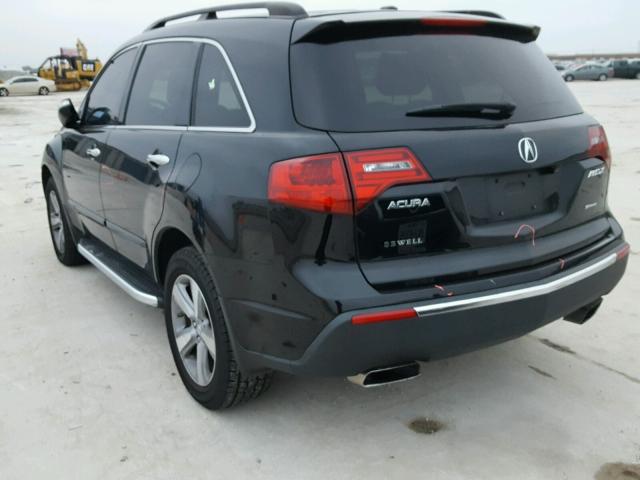 2HNYD2H61BH529039 - 2011 ACURA MDX TECHNO BLACK photo 3