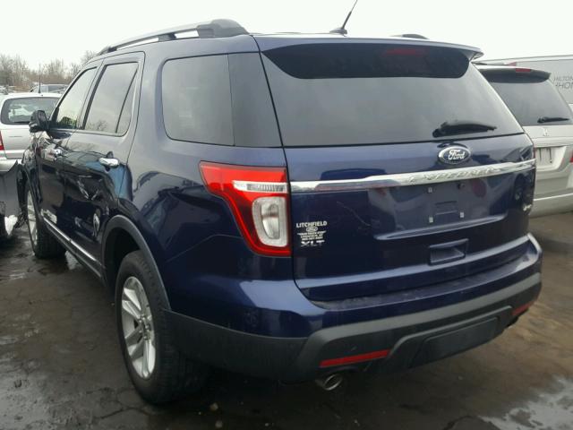 1FMHK8D87BGA01924 - 2011 FORD EXPLORER X BLUE photo 3