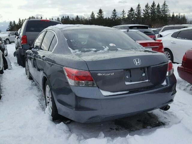 1HGCP267X8A804385 - 2008 HONDA ACCORD EX GRAY photo 3