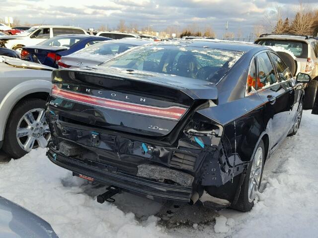 3LN6L2G9XDR812781 - 2013 LINCOLN MKZ BLACK photo 4