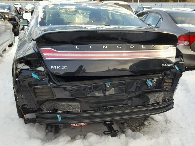 3LN6L2G9XDR812781 - 2013 LINCOLN MKZ BLACK photo 9