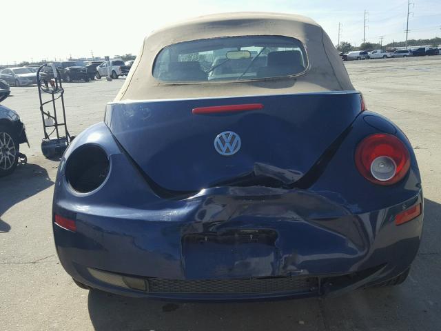 3VWRF31Y06M327660 - 2006 VOLKSWAGEN NEW BEETLE BLUE photo 9