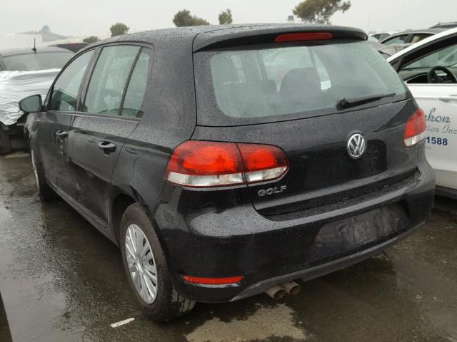 WVWDB7AJ9DW131460 - 2013 VOLKSWAGEN GOLF BLACK photo 3