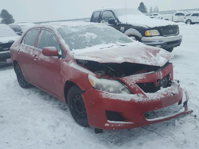 1NXBU40E59Z102248 - 2009 TOYOTA COROLLA BA RED photo 1