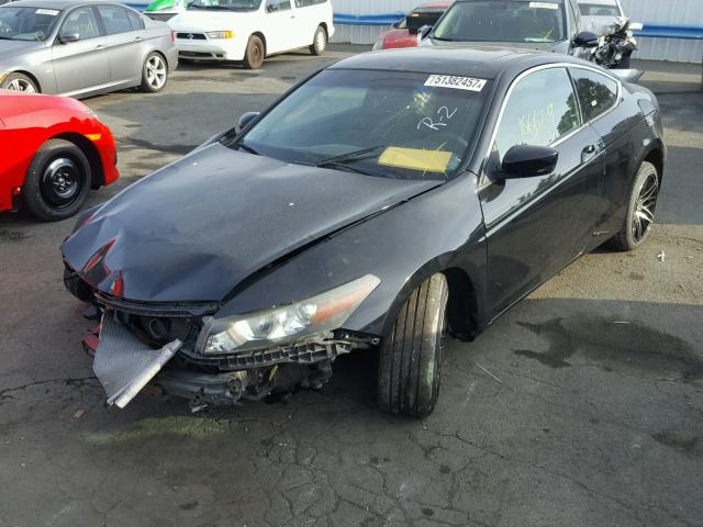 1HGCS12749A019621 - 2009 HONDA ACCORD EX BLACK photo 2