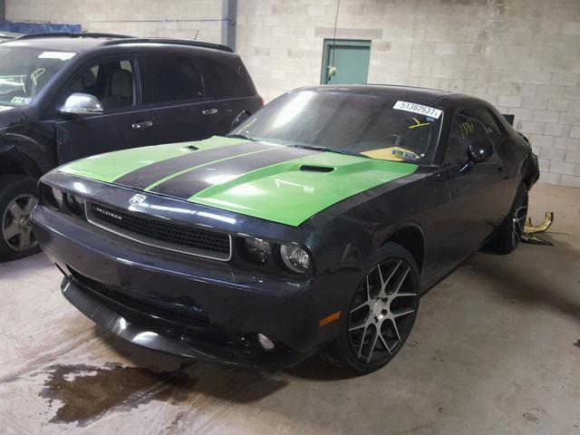 2B3CJ5DT4AH139560 - 2010 DODGE CHALLENGER BLACK photo 2